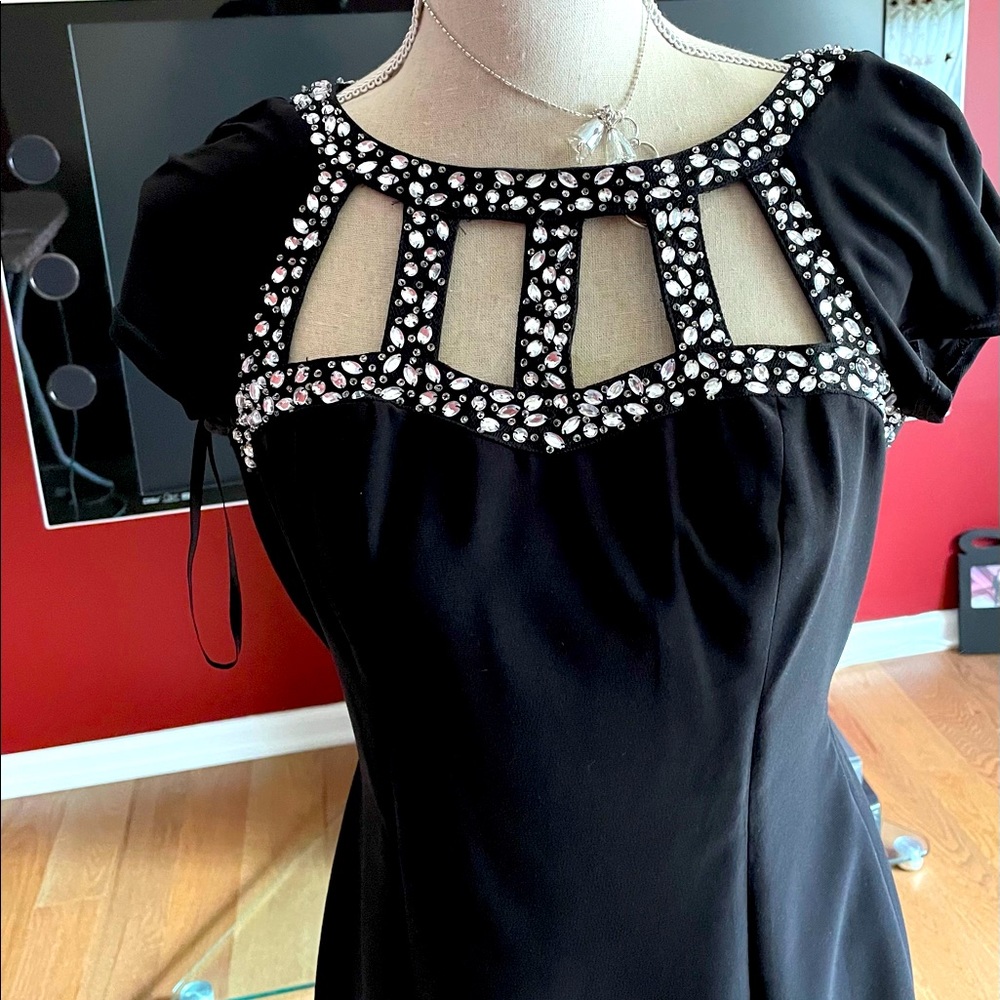 Adriana Pappel gorgeous little black dress